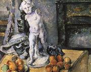 Paul Cezanne God of Love plaster figure likely still life oil on canvas